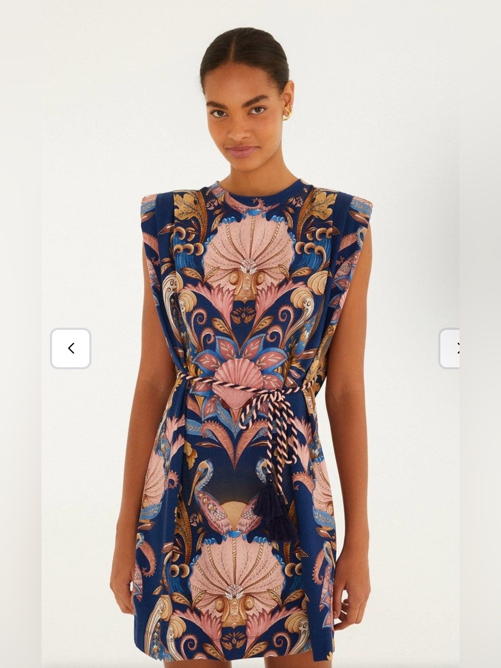 Farm Rio Boho Beauty Mini T-Shirt Dress